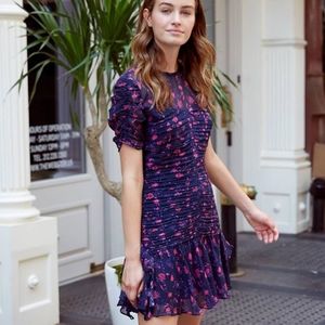 Tanya Taylor Carti Dress 18 Blue